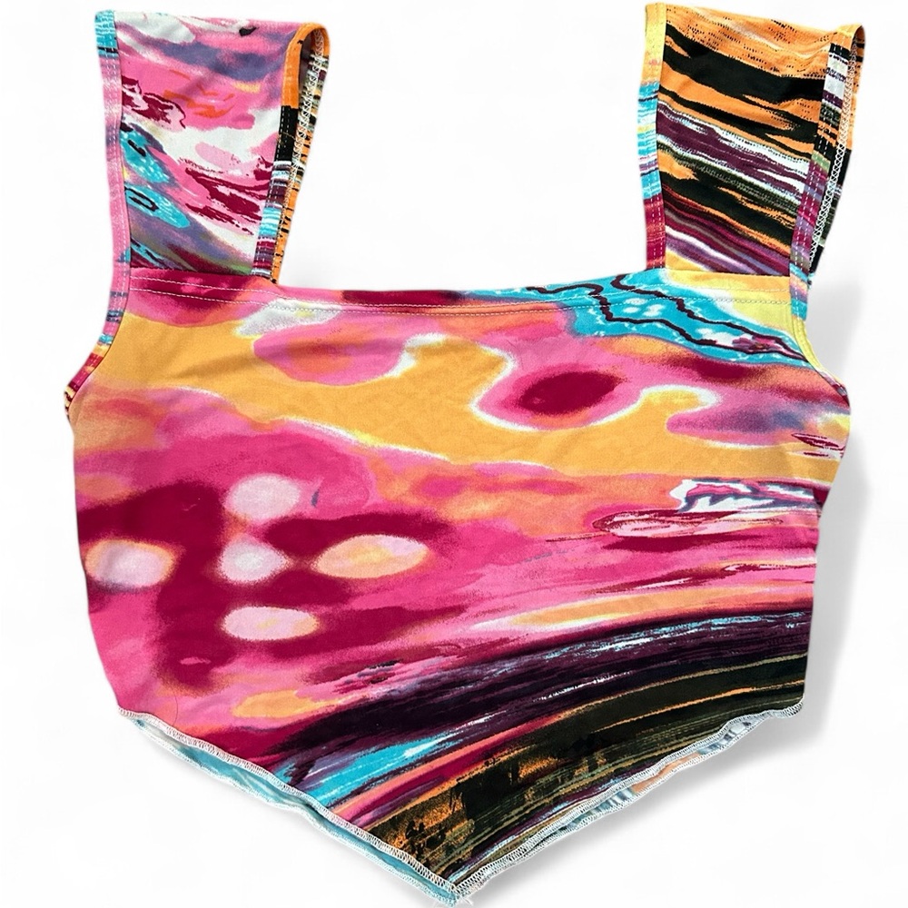 Reversible Psychedelic Croppes Tank Top